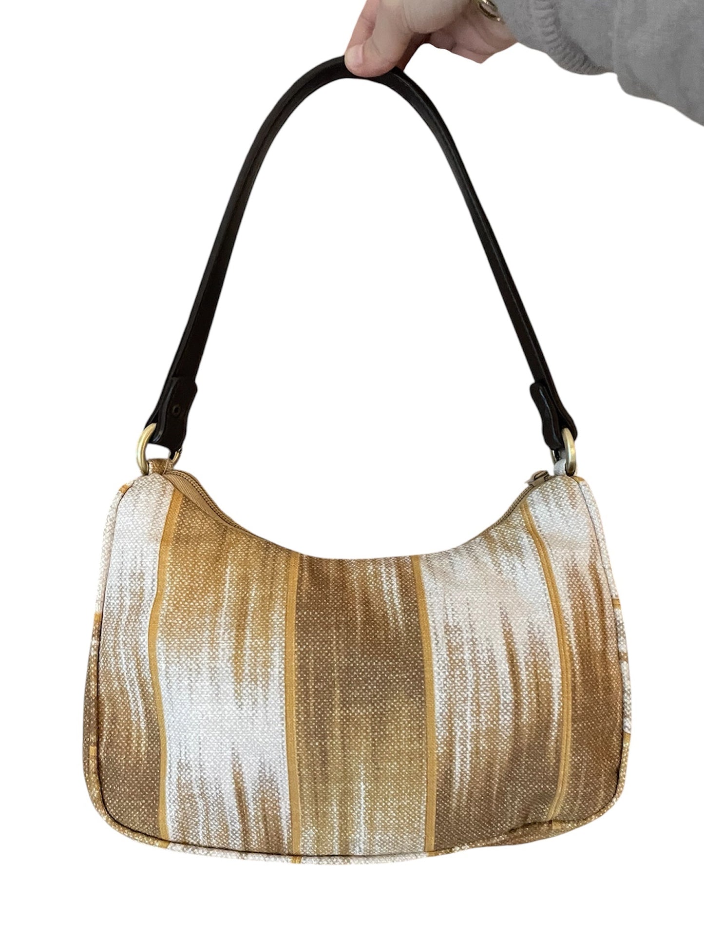 Bolso Media Luna con asa de cuero