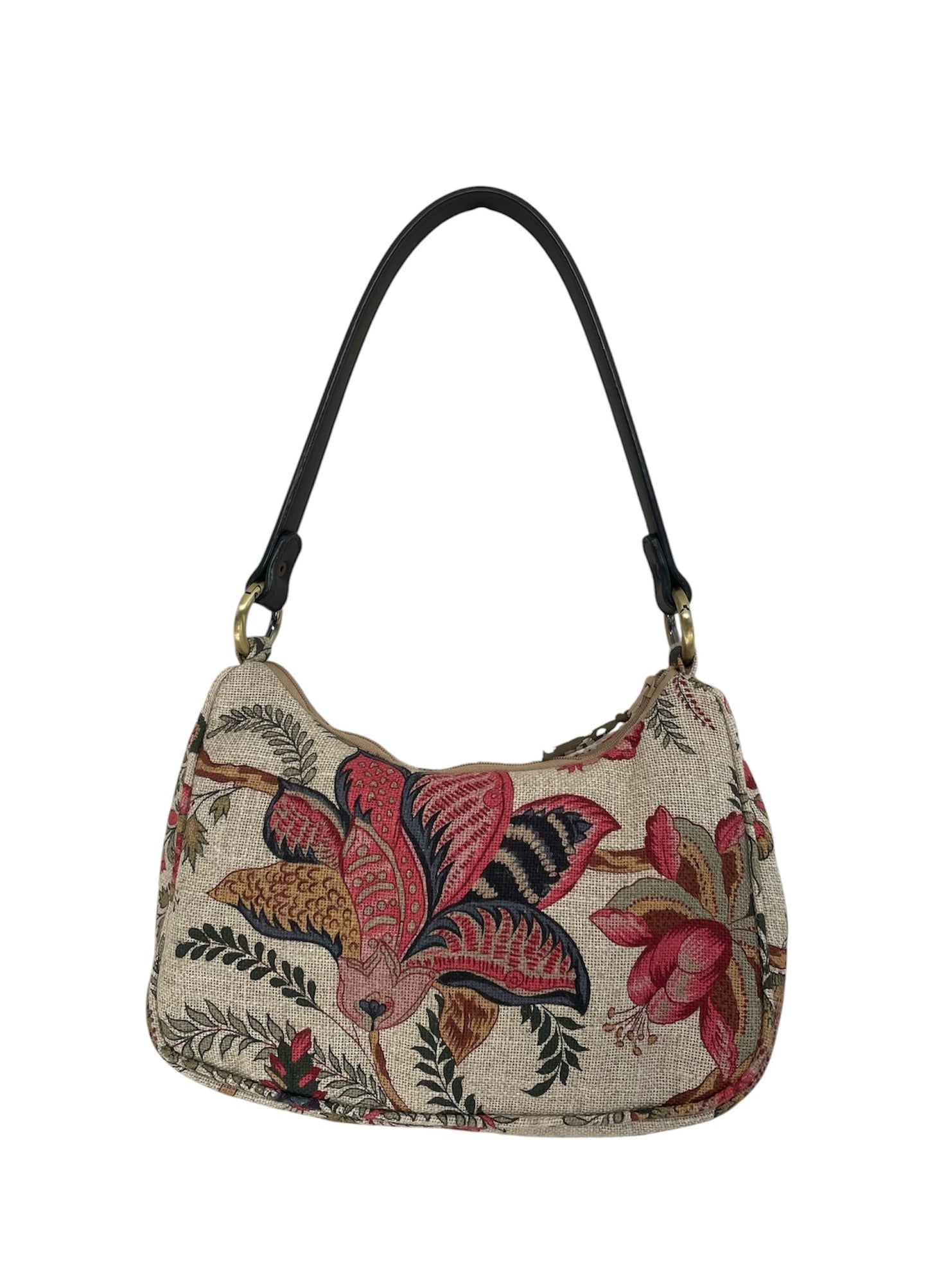 Bolso Media Luna con asa de cuero