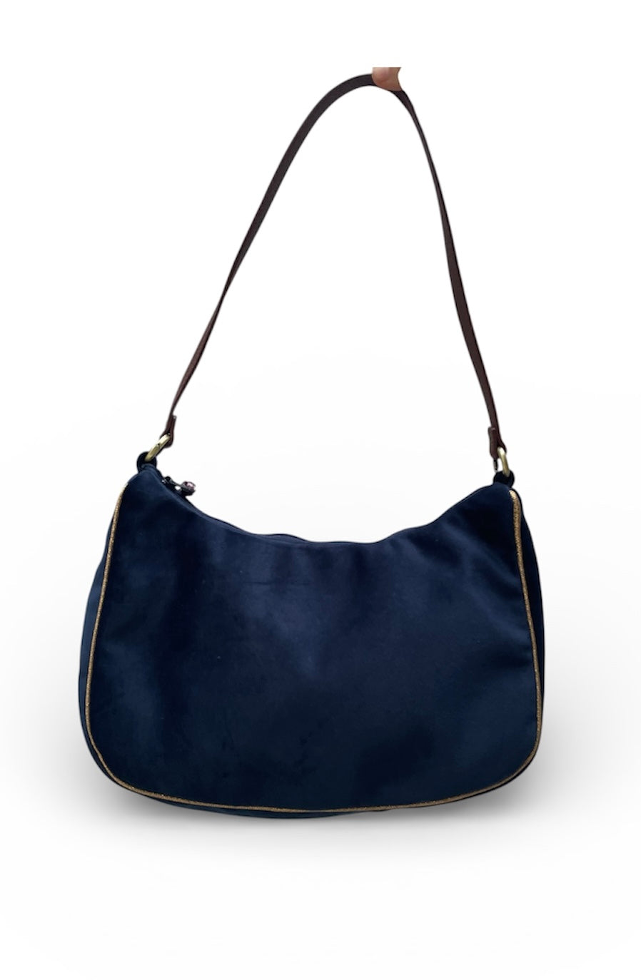 Bolso Media Luna terciopelo