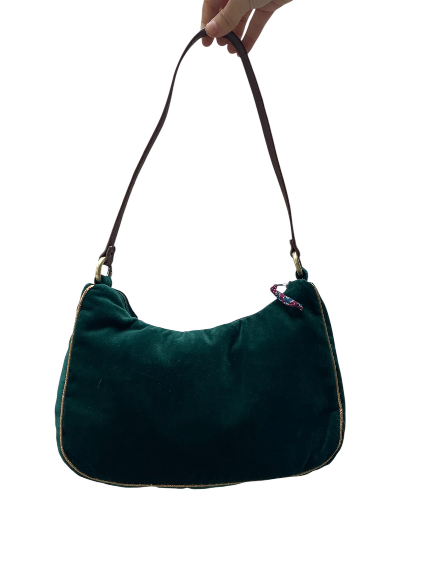 Bolso Media Luna terciopelo