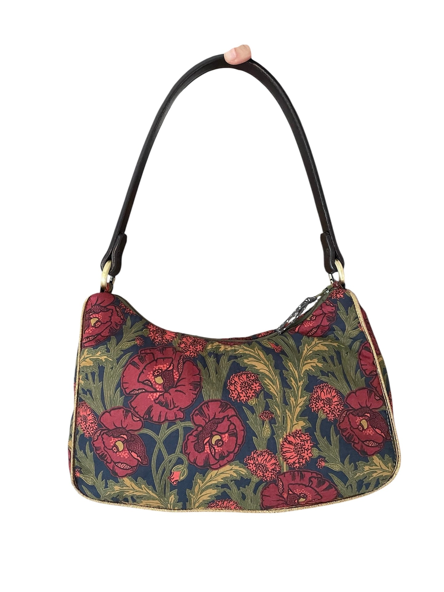 Bolso Media Luna con asa de cuero
